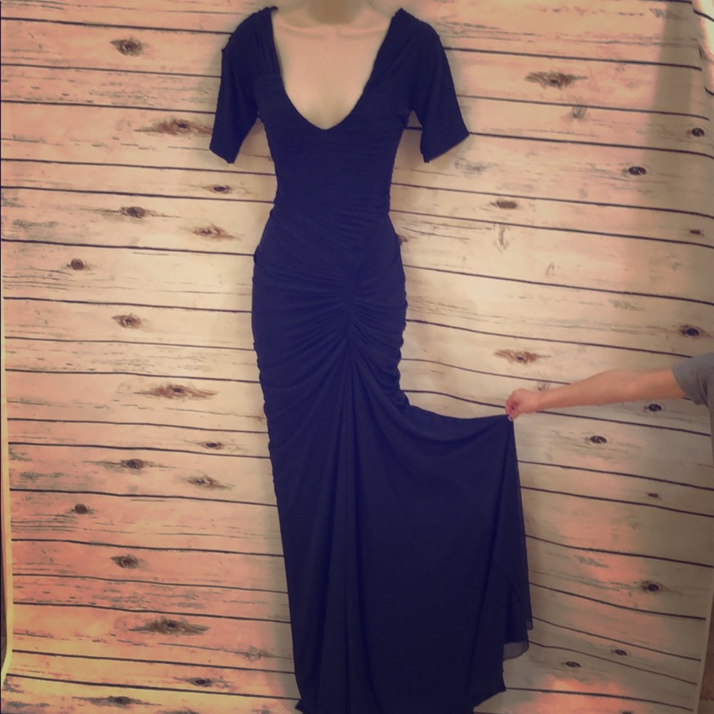 Navy gown- worn once